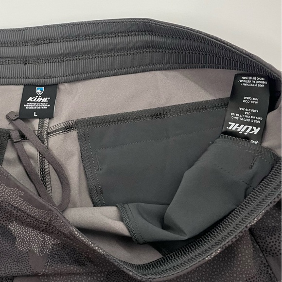 BRAND NEW Kuhl Women's L Freeflex‎ Gray Camo Polyester Shorts - Picture 2 of 4